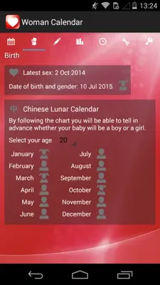 Woman Calendar android App screenshot 0