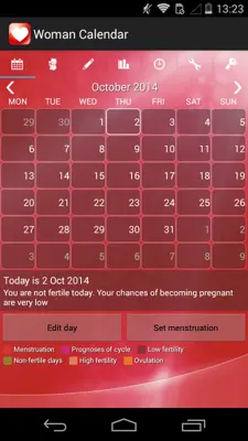 Woman Calendar android App screenshot 5